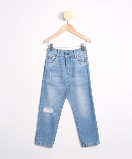 Calca-Infantil-Jeans-Baggy-com-Elastico-no-Cos-Destroyed-Azul-Claro-9987688-Azul_Claro_1