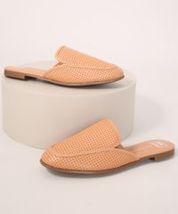 Mule-Feminino-com-Micro-Furos-Moleca-Laranja-Claro-9990209-Laranja_Claro_1