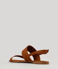 Rasteira-Feminina-em-Suede-com-Tiras-Caramelo-9214991-Caramelo_3