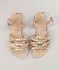 Rasteira-Feminina-com-Corrente-e-Strass-Bege-9213084-Bege_4