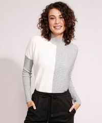 Sueter-Amplo-de-Trico-Canelado-Bicolor-Gola-Alta-Cinza-Mescla-9809428-Cinza_Mescla_1 Sueter-Amplo-de-Trico-Canelado-Bicolor-Gola-Alta-Cinza-Mescla-9809428-Cinza_Mescla_1