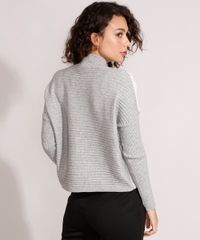 Sueter-Amplo-de-Trico-Canelado-Bicolor-Gola-Alta-Cinza-Mescla-9809428-Cinza_Mescla_2 Sueter-Amplo-de-Trico-Canelado-Bicolor-Gola-Alta-Cinza-Mescla-9809428-Cinza_Mescla_2