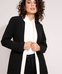 Blazer-Longo-Bicolor-com-Bolsos-Preto-9841941-Preto_4 Blazer-Longo-Bicolor-com-Bolsos-Preto-9841941-Preto_4