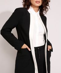 Blazer-Longo-Bicolor-com-Bolsos-Preto-9841941-Preto_5 Blazer-Longo-Bicolor-com-Bolsos-Preto-9841941-Preto_5