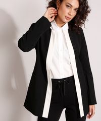 Blazer-Longo-Bicolor-com-Bolsos-Preto-9841941-Preto_6 Blazer-Longo-Bicolor-com-Bolsos-Preto-9841941-Preto_6