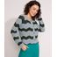 Cardigan-de-Trico-Felpudo-Estampado-Chevron-Decote-Redondo-Verde-Escuro-9806262-Verde_Escuro_1