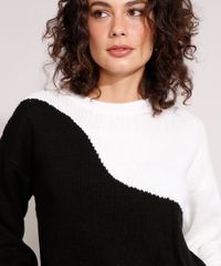 Sueter-Amplo-de-Trico-Bicolor-Manga-Bufante-Decote-Redondo-Preto-9970919-Preto_4 Sueter-Amplo-de-Trico-Bicolor-Manga-Bufante-Decote-Redondo-Preto-9970919-Preto_4