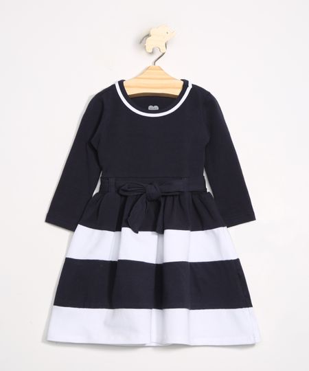 Vestido-Infantil-com-Recortes-e-Cinto-Manga-Longa-Azul-Marinho-9981630-Azul_Marinho_1