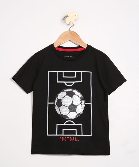 Camiseta-Infantil-Futebol-Estampa-Interativa-Paete-Dupla-Face-Manga-Curta-Gola-Careca-Preta-9988788-Preto_1
