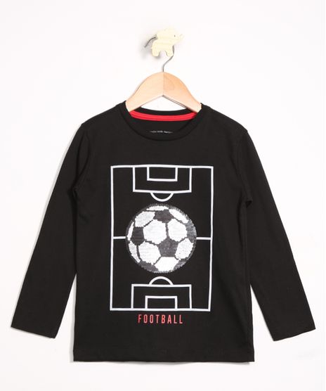 Camiseta-Infantil-Futebol-Estampa-Interativa-Paete-Dupla-Face-Manga-Longa-Gola-Careca-Preta-9988800-Preto_1