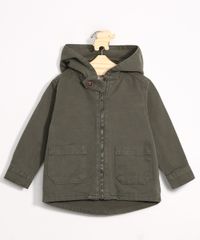 Parka-Infantil-de-Sarja-com-Capuz-Verde-Militar-9982611-Verde_Militar_1