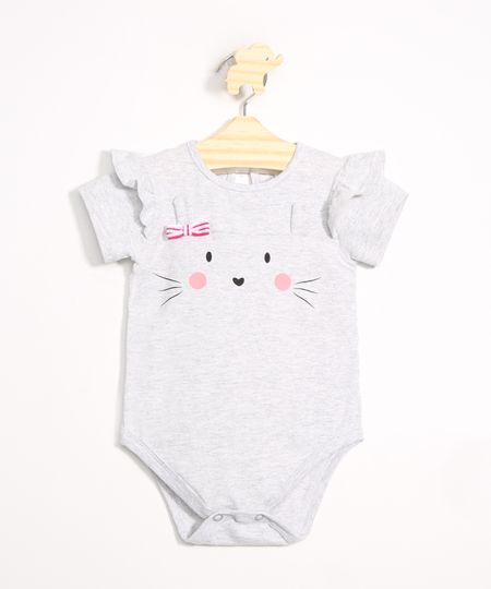 Body-Infantil-Coelhinha-com-Babado-Manga-Curta-Decote-Redondo-Cinza-Mescla-9982332-Cinza_Mescla_1