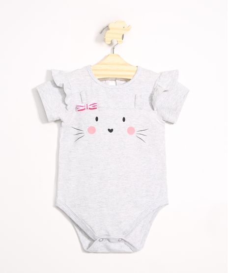 Body-Infantil-Coelhinha-com-Babado-Manga-Curta-Decote-Redondo-Cinza-Mescla-9982332-Cinza_Mescla_1