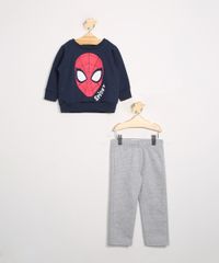 Conjunto-Infantil-de-Blusao-Homem-Aranha-Azul-Marinho---Calca-Jogger-Azul-Marinho-9976219-Azul_Marinho_1