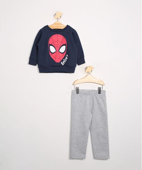 Conjunto-Infantil-de-Blusao-Homem-Aranha-Azul-Marinho---Calca-Jogger-Azul-Marinho-9976219-Azul_Marinho_1