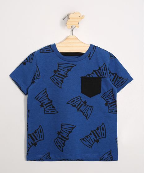 Camiseta-Infantil-Estampado-Batman-com-Bolso-Manga-Curta-Gola-Careca-Azul-9986765-Azul_1