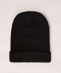 Gorro-Feminino-de-Trico-Canelado-com-Pompom-Preto-9834503-Preto_2