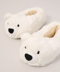 Pantufa-Infantil-Ursinho-Antiderrapante-Bege-9976001-Bege_3