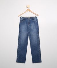 Calca-Juvenil-Jeans-Pantalona-com-Recorte-Lateral-e-Botoes-Azul-Medio-9983277-Azul_Medio_1