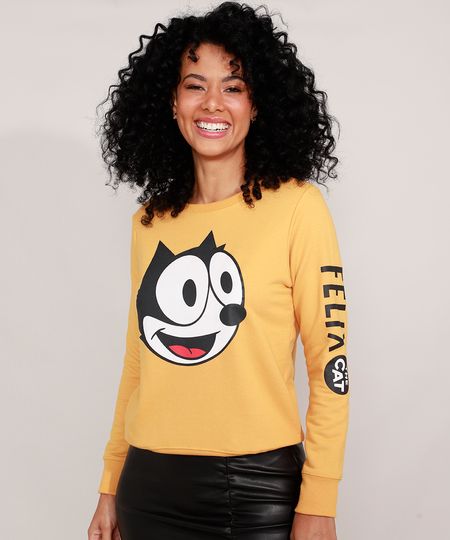 Blusao-de-Moletom-Gato-Felix-Decote-Redondo-Amarelo-9985206-Amarelo_1