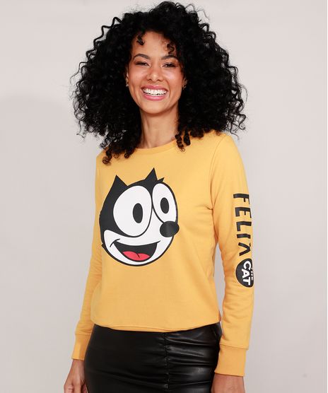 Blusao-de-Moletom-Gato-Felix-Decote-Redondo-Amarelo-9985206-Amarelo_1