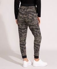 Calca-Feminina-Jogger-Cintura-Media-Estampada-Camuflada-em-Moletom-Verde-Militar-9248146-Verde_Militar_2