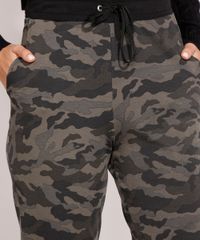 Calca-Feminina-Jogger-Cintura-Media-Estampada-Camuflada-em-Moletom-Verde-Militar-9248146-Verde_Militar_4