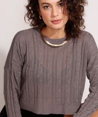Sueter-Cropped-Amplo-de-Trico-Texturizado-Tranca-Decote-Redondo-Chumbo-9985806-Chumbo_4