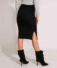 Saia-Feminina-Midi-Canelada-com-Fendas-Preta-9880388-Preto_2