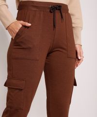 Calca-de-Moletom-Basica-Cargo-Cintura-Alta-Marrom-Escuro-9731587-Marrom_Escuro_6