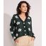 Cardigan-Amplo-de-Trico-Estampado-de-Margaridas-Verde-9984498-Verde_1