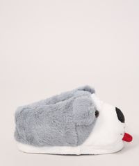 Pantufa-Infantil-Cachorro-Antiderrapante-Cinza-9977077-Cinza_2
