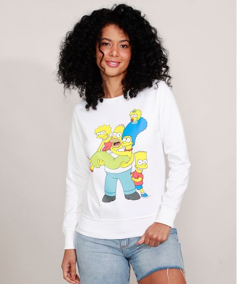 Blusao-de-Moletom-Os-Simpsons-Decote-Redondo-Off-White-9983707-Off_White_1