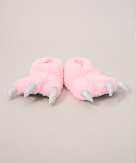 Pantufa-Infantil-Patinha-com-Garras-Antiderrapante-Rosa-9976005-Rosa_1