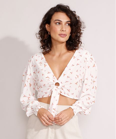 Blusa-Cropped-Estampada-de-Passaros-Manga-Bufante-Decote-V-Off-White-9984548-Off_White_1