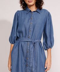 Vestido-Chemise-Jeans-Curto-Manga-Bufante-com-Faixa-Azul-Escuro-9988992-Azul_Escuro_4
