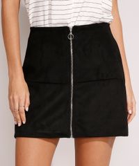 Saia-Reta-de-Suede-Curta-com-Recortes-e-Ziper-Preta-9984117-Preto_1