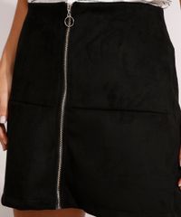 Saia-Reta-de-Suede-Curta-com-Recortes-e-Ziper-Preta-9984117-Preto_4