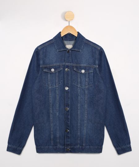 Jaqueta-Juvenil-Jeans-com-Bolsos-Azul-Escuro-9988309-Azul_Escuro_1 Jaqueta-Juvenil-Jeans-com-Bolsos-Azul-Escuro-9988309-Azul_Escuro_1