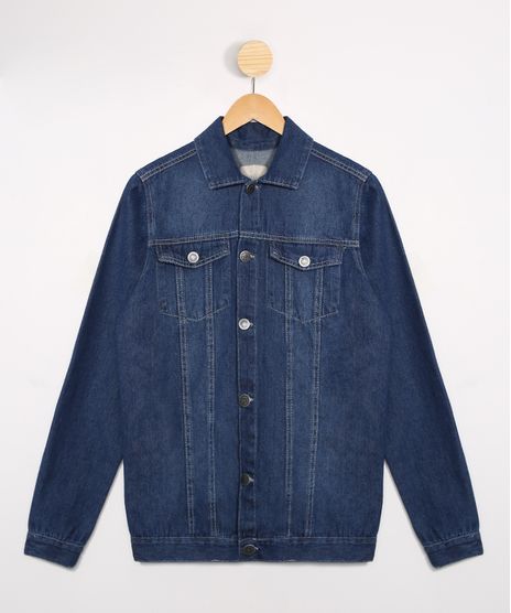 Jaqueta-Juvenil-Jeans-com-Bolsos-Azul-Escuro-9988309-Azul_Escuro_1