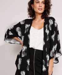 Kimono-Estampado-de-Abacaxis-Manga-Curta-Preto-9986808-Preto_6