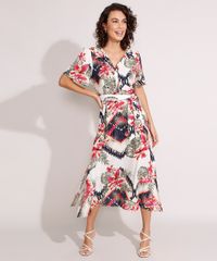 Vestido-Chemise-Midi-Estampado-Folhagem-Manga-Curta-com-Faixa-Off-White-9984957-Off_White_3