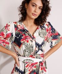 Vestido-Chemise-Midi-Estampado-Folhagem-Manga-Curta-com-Faixa-Off-White-9984957-Off_White_4
