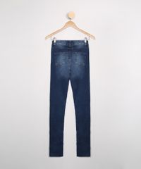 Calca-Juvenil-Jeans-Skinny-Destroyed-com-Barra-Dobrada-Azul-Medio-9988897-Azul_Medio_2