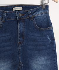 Calca-Juvenil-Jeans-Skinny-Destroyed-com-Barra-Dobrada-Azul-Medio-9988897-Azul_Medio_3