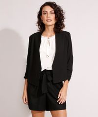 Blazer-Curto-Manga-3-4-Franzida-Preto-9979812-Preto_6