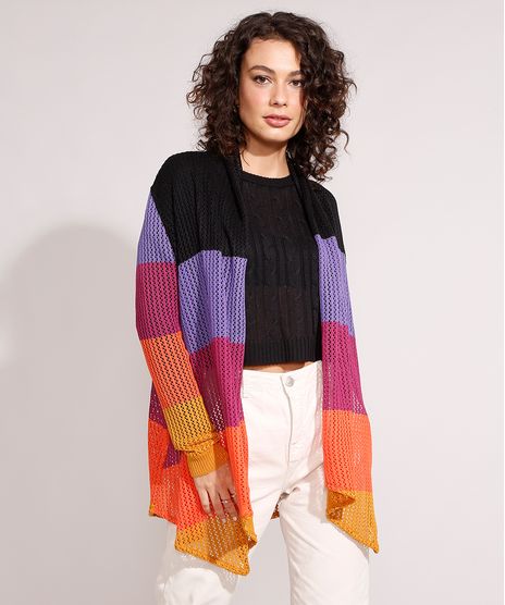 Capa-Longa-Assimetrica-de-Trico-Listrada-Multicor-9984499-Multicor_1