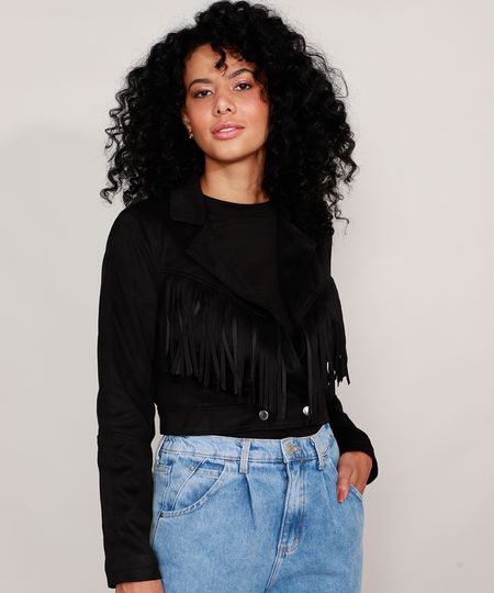 Jaqueta-Cropped-de-Suede-com-Franjas-Preta-9971743-Preto_1
