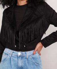 Jaqueta-Cropped-de-Suede-com-Franjas-Preta-9971743-Preto_6