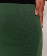 Saia-Feminina-Midi-Canelada-com-Fendas-Verde-Militar-9880388-Verde_Militar_4